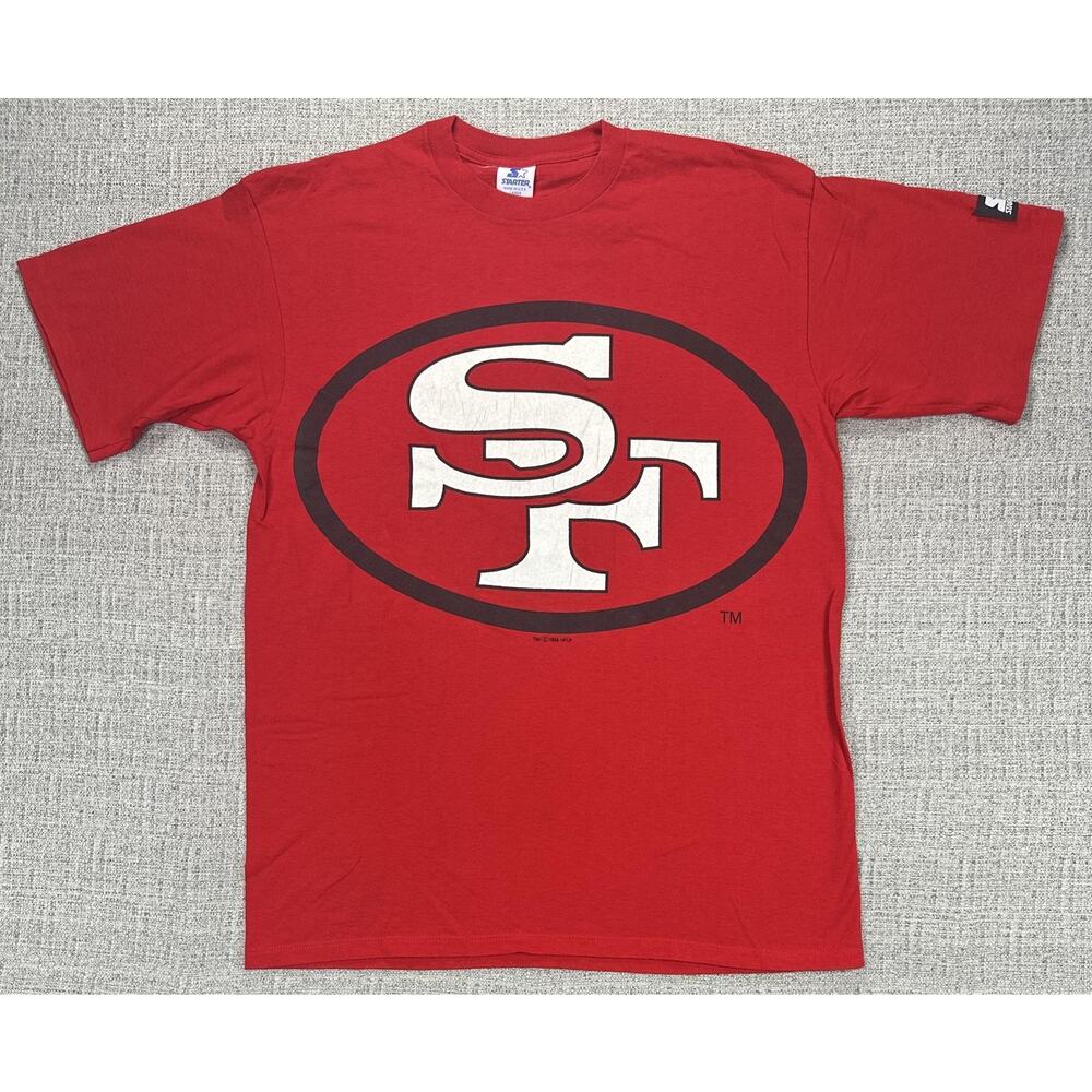 Vintage San Francisco 49ers Shirt Mens L Big Logo Football Starter 1994 USA